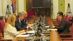 20 September 2017 The Chairman of the Foreign Affairs Committee in meeting with the Georgian Ambassador to Serbia on non-residential basis